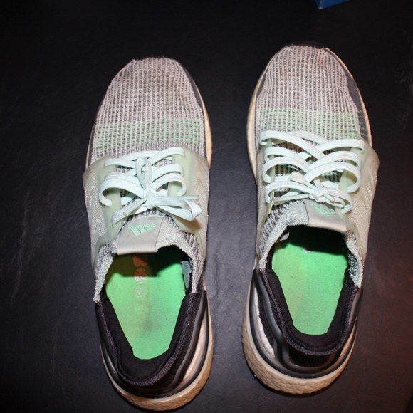 adidas Ultra Boost 19 Ice Mint Grey Six F35244 - Picture 6 of 7
